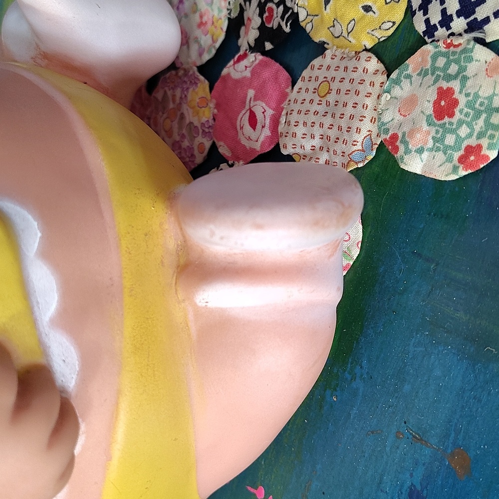 VINTAGE UNEEDA DOLL CO PLUM PEES SQUEAKY DOLL RUBBER SQUEAK TOY - Picture 3 of 9